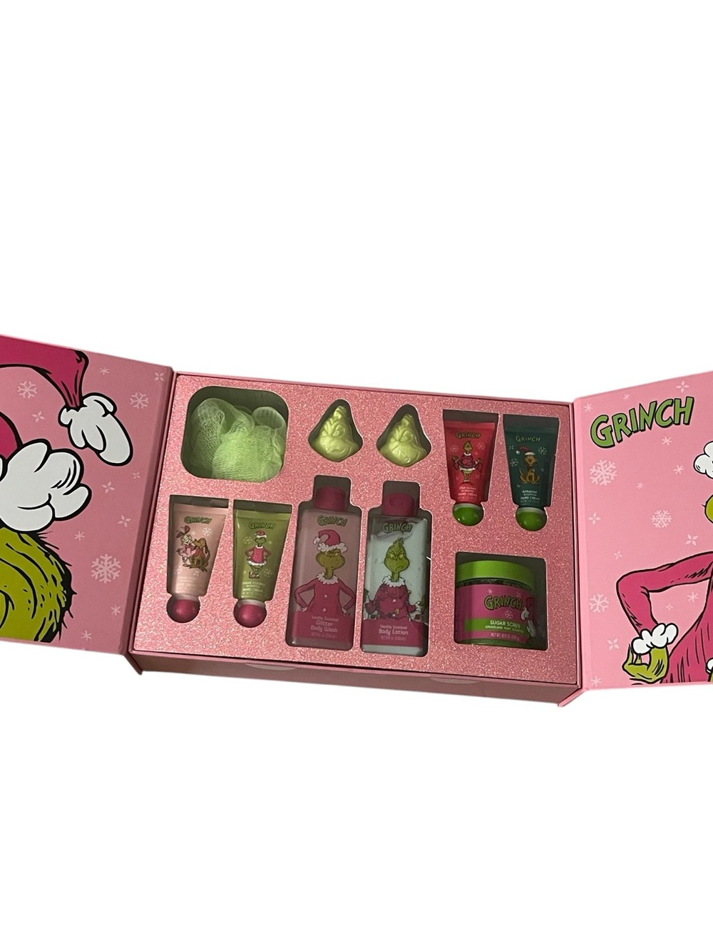 Grinch Bath Collection Gift Set of 10 items - New - Picture 2 of 11